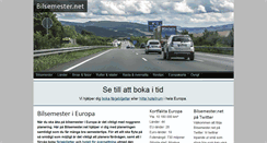 Desktop Screenshot of bilsemester.net